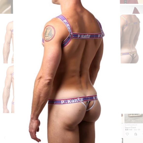 Pikante White Attraction Harness Thong - Picture 3 of 3